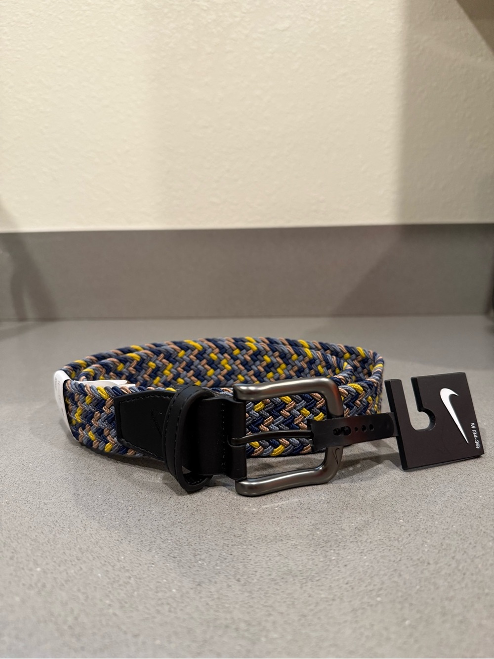 NWT Men’s Nike Golf Stretch Weave Woven G-Flex Belt Sz 34-36